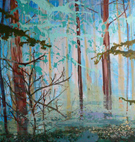  Kevät utu, 2010, acrylic ja oil paint canvas, 130 cm x 145 cm
